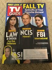 TV Guide NCIS magazine Mark Harmon Mariska Hargitay Law Order SVU FBI CSI picture