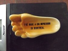 Vintage Montreal Whimsical/Funny Foot Shaped Ashtray 1960's picture