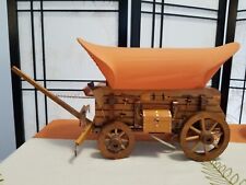 1950's Covered Wagon Conestoga Table TV Lamp - Circle H - Works - EUC picture