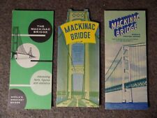 Mackinac Bridge Vintage Brochure Lot picture