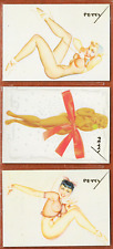 9 GEORGE PETTY 1930s Paintings on Mail In Only pinup trading cards. Cards 1995 picture