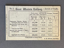 July 1899 Traffic Summary On Great Western Railway Great Britain, PM 1899 picture