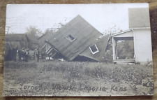 Antique RPPC Tornado Aftermath Emporia, Kansas 1910 Postcard picture