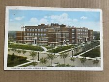 Postcard Virginia MN Minnesota Technical High School Vintage PC picture