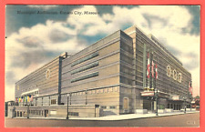 MUNICIPAL AUDITORIUM, KANSAS CITY, MISSOURI - 1940s Linen Postcard picture