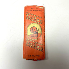 Vintage Zig Zag #225 Cigarette Rolling Papers Slow Burning Smoking Captain Logo picture