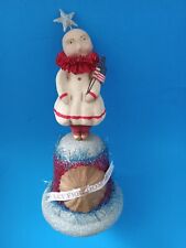 Bethany Lowe Dee Foust  Collection July 4th Patriotic Liberty Bell Figure 10.5