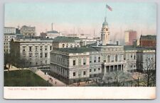 City Hall New York City NYC c1907 Antique Postcard Undivided Back Unposted picture