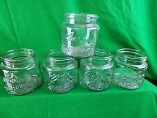 Vintage KERR ECONOMY Mason Glass Pint Canning Jars Embossed #9,9,5,7,10 picture