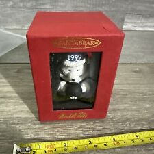 1999 MARSHALL FIELD'S 15 Years Santa Bear  Holding 8 Ball ORNAMENT With Box picture