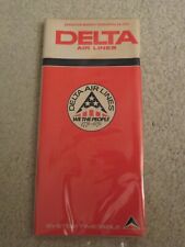 Delta Air Lines Timetable  March 1, 1976 = picture