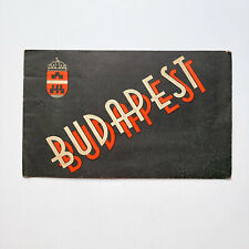 1933 Budapest Hungary Vintage Travel Brochure Europe European Vacation picture