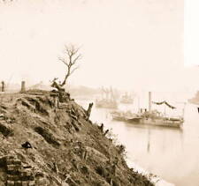 Appomattox River Boat On The Appomattox River 1863 Old Photo Print picture