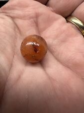 Ancient Large Roman Indo Tibetan Banded Eye Agate End Wear And Patina 17 x 16 mm picture