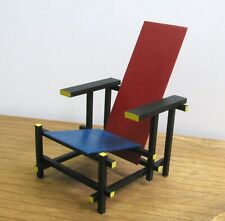Red&Blue ICONIC CHAIR, 1/12 Scale, Fameous Handmade Mini Replica, Collectible picture