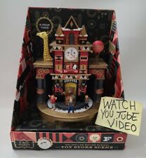 F•A•O Schwarz Holiday LED Moving Musical Toy Store Scene 2018 Cracks Read Below picture