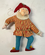 Vintage Gladys Boalt Colonial Victorian Man Ornament Red, White, Blue and Yellow picture