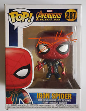 SPIDER-MAN Tom Holland signed Funko Pop Avengers Iron Spider picture