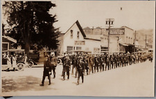 Calistoga California CA Fraternal Parade Lincoln, Ave c1910 Real Photo Postcard picture