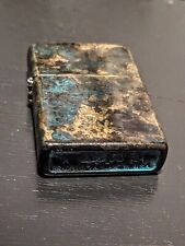 All Brass Zippo Patina Case Only No Insert 😎 picture