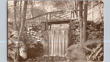 View of Lover's Bridge, Middlesex Falls Stoneham MA Undivided Back Postcard N48 picture