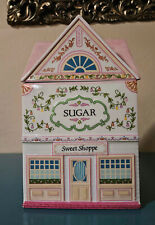 Vintage 1990 The Lenox Village SUGAR Sweet Shoppe Canister  2 chips on lid picture