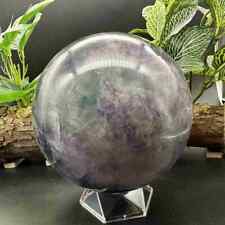 8.31lb Natural Fluorite Quartz Sphere Crystal Energy Ball Reiki Healing Decor  picture