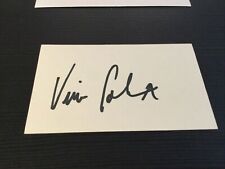 Vince Coleman signed autographed index card picture