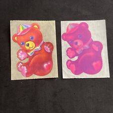 Vintage 80’s LISA FRANK Teddy Bear Stickers picture