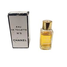 VNT Chanel No 5 BOXED Miniature EAU DE PARFUME EDP 60s Sample Vanity Collectors  picture