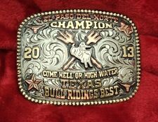 EL PASO TEXAS X-Treme  BULL RIDING PRO RODEO CHAMPION TROPHY BUCKLE☆2013☆514 picture