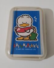 Vtg Sanrio Ahiru No Pekkle Duck Playing Cards & Box Case 1991 Lightly Played picture