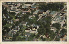 Lakeland,FL Aeroplane View,Business District Polk County Florida Postcard picture