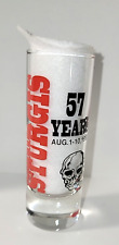 1997 Sturgis Tall Shot Glass Skull 57 Years picture
