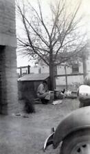 K123 Vtg Photo CHICKEN COOP AT THE FARM, Mid Century picture