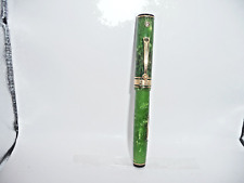 Wahl-Eversharp Vintage Jade Oversize Deco Band Pen-flexible medium nib-works picture