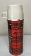 Vintage 1973 Thermos Made in USA King Seeley Red Plaid Some Aging See Pics picture