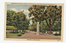 Vintage Postcard    ILLINOIS   ENTRANCE TO MOOSEHEART  SCHOOL   LINEN   UNPOSTED picture