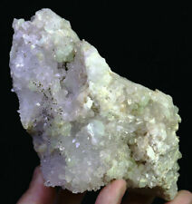 1.65lb Natural Green Prehnite And Quartz Crystal Cluster Mineral Specimen picture