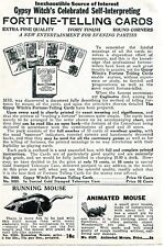 1926 small Print Ad of Gypsy Witch Fortune-Telling Cards Madame Le Normand picture