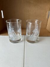 Vintage Set Of 2 Libbey Taco Bell Christmas Tree Glasses 4-3/4” Never Used picture