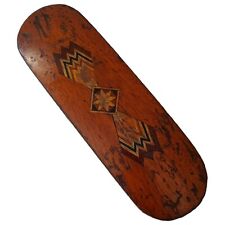 Antique Inlaid Wood Clothing Brush Marquetry Horsehair? Victorian Handmade Vtg picture