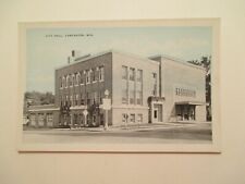 Lancaster Wisconsin Postcard City Hall WI picture