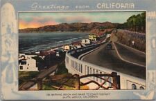 1940s SANTA MONICA, California Postcard 