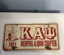 Vintage Kappa Alpha 1911 Memphis Alumni  Chapter  Auto Plate picture