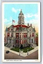 Napoleon OH-Ohio, Court House, Antique, Vintage Souvenir Postcard picture