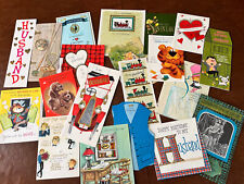 Vintage Lot of 20 Masculine Greeting Cards Manly Men Husband Great for Crafting picture