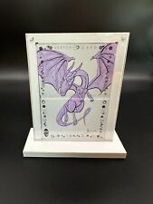 Marvel Magnetic Sketch Booklet Card Holder Display W Stand 2 Panel 1 Hinge White picture