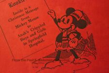 Anahgram 1937 Walt Disney Mickey Mouse Christmas Springfield Children's Hospital picture