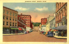 Bangor,ME Hammond Street Penobscot County Maine American Art Post Card Co. picture